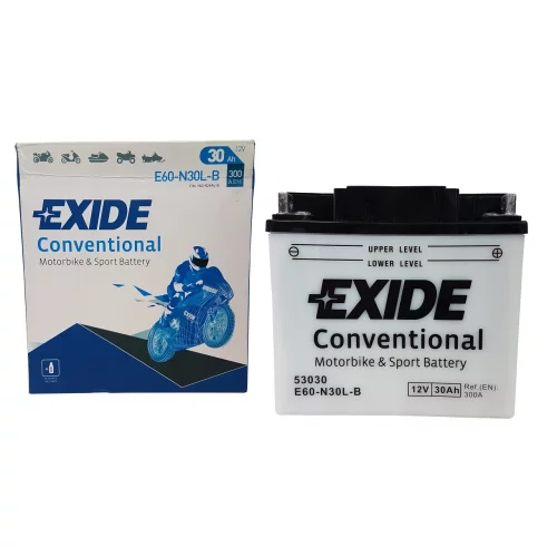 AKUMULATOR EXIDE KOSIARKA/MOTOCYKL E60-N30L-B/53030 AKUMULATOR EXIDE KOSIARKA/MOTOCYKL E60-N30L-B/53030