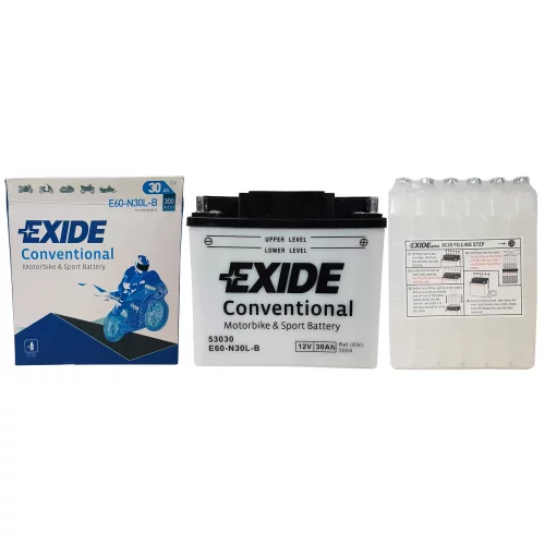 AKUMULATOR EXIDE KOSIARKA/MOTOCYKL E60-N30L-B/53030 AKUMULATOR EXIDE KOSIARKA/MOTOCYKL E60-N30L-B/53030