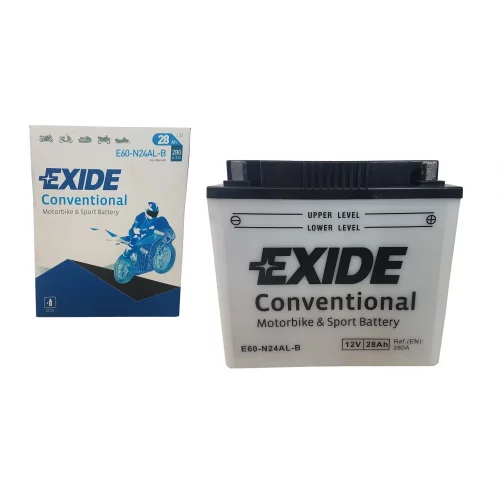 AKUMULATOR EXIDE KOSIARKA/MOTOCYKL E60-N24AL-B 12V 28AH AKUMULATOR EXIDE KOSIARKA/MOTOCYKL E60-N24AL-B 12V 28AH