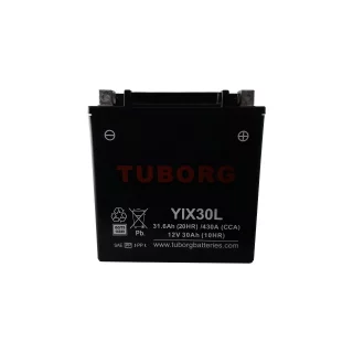 AKUMULATOR MOTOCYKLOWY TUBORG AGM YIX30L 12V 30AH 430A
