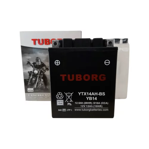 AKUMULATOR MOTOCYKLOWY TUBORG AGM YTX14AH-BS 12V 12AH 210A AKUMULATOR MOTOCYKLOWY TUBORG AGM YTX14AH-BS 12V 12AH 210A