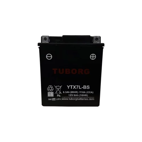 AKUMULATOR MOTOCYKLOWY TUBORG AGM YTX7L-BS 12V 6AH 110A