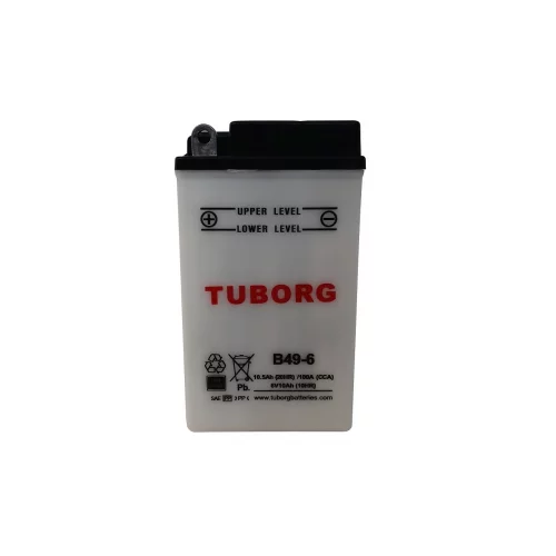 AKUMULATOR MOTOCYKLOWY TUBORG B49-6 6V 10AH 100A