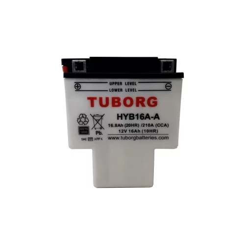 AKUMULATOR MOTOCYKLOWY TUBORG HYB16A-A 12V 16Ah 210A AKUMULATOR MOTOCYKLOWY TUBORG HYB16A-A 12V 16Ah 210A