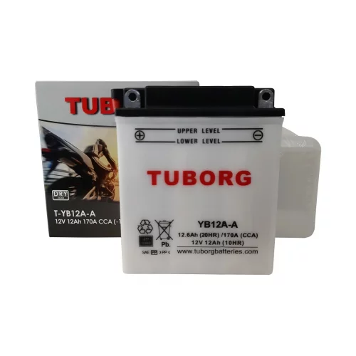 AKUMULATOR MOTOCYKLOWY TUBORG YB12A-A 12V 12AH 170A AKUMULATOR MOTOCYKLOWY TUBORG YB12A-A 12V 12AH 170A