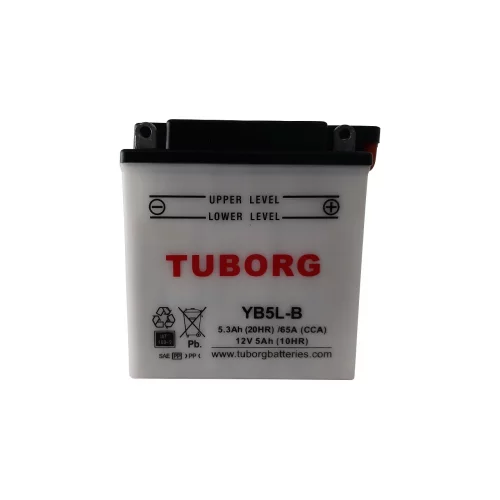 AKUMULATOR MOTOCYKLOWY TUBORG YB5L-B 12V 5AH 65A