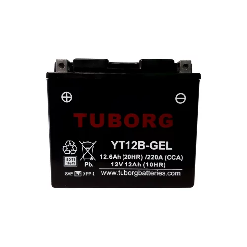 AKUMULATOR MOTOCYKLOWY TUBORG YT12B-GEL 12V 12AH 220A AKUMULATOR MOTOCYKLOWY TUBORG YT12B-GEL 12V 12AH 220A