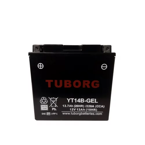 AKUMULATOR MOTOCYKLOWY TUBORG YT14B-GEL 12V 13Ah 220A AKUMULATOR MOTOCYKLOWY TUBORG YT14B-GEL 12V 13Ah 220A