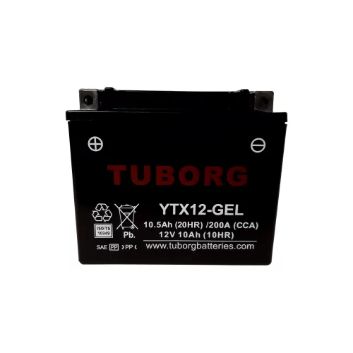 AKUMULATOR MOTOCYKLOWY TUBORG YTX12-GEL 12V 10AH 200A AKUMULATOR MOTOCYKLOWY TUBORG YTX12-GEL 12V 10AH 200A
