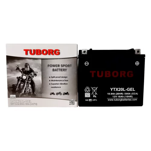 AKUMULATOR MOTOCYKLOWY TUBORG YTX20L-GEL 12V 18AH 300A AKUMULATOR MOTOCYKLOWY TUBORG YTX20L-GEL 12V 18AH 300A