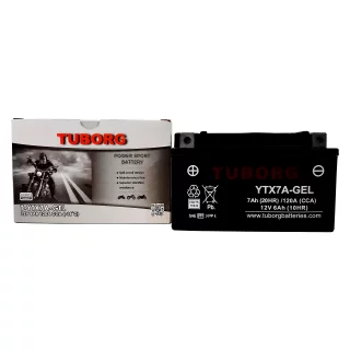 AKUMULATOR MOTOCYKLOWY TUBORG YTX7A-GEL 12V 6AH 120A