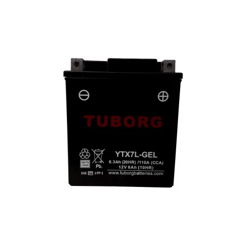 AKUMULATOR MOTOCYKLOWY TUBORG YTX7L-GEL 12V 6AH 110A