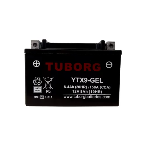 AKUMULATOR MOTOCYKLOWY TUBORG YTX9-GEL 12V 8AH 150A