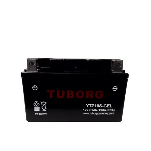 AKUMULATOR MOTOCYKLOWY TUBORG YTZ10-GEL 12V 9Ah 200A