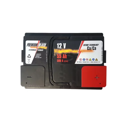 AKUMULATOR PREMIUM BLACK 12V  55AH 500A