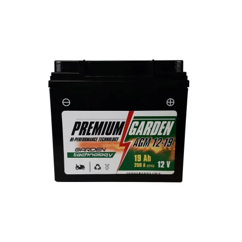 AKUMULATOR PREMIUM GARDEN AGM 12-19 12V 19Ah 250A P+
