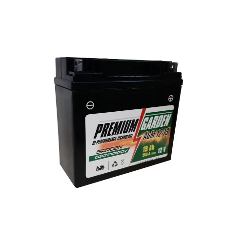 AKUMULATOR PREMIUM GARDEN AGM 12-19 12V 19Ah 250A P+