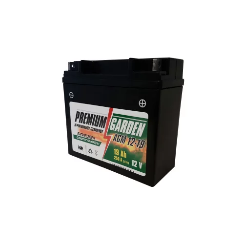 AKUMULATOR PREMIUM GARDEN AGM 12-19 12V 19Ah 250A P+