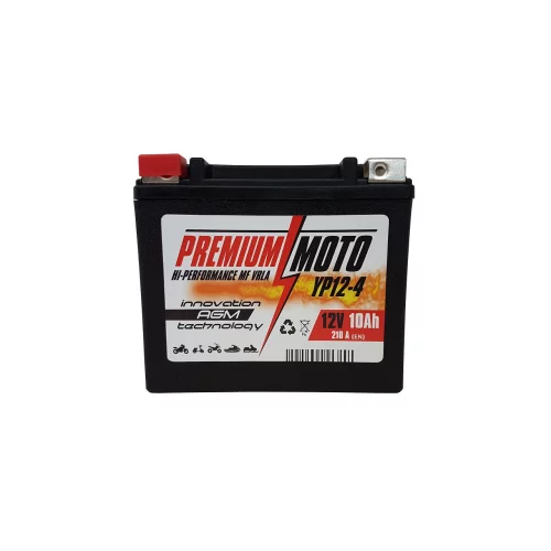 Akumulator Motocyklowy YP12-4/YTX12 12V 10Ah 210A Premium Moto