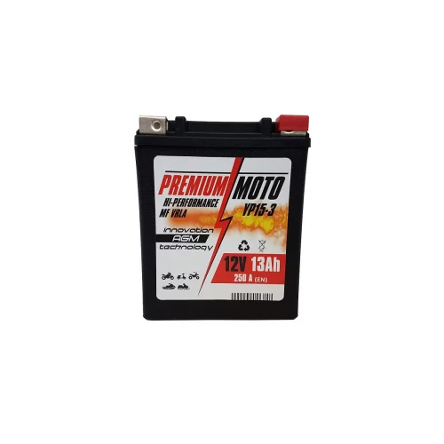 Akumulator Motocyklowy YP15-3/YTX14AHL/YB14L-A2/YB14L-B2 12V 13Ah 250A Premium Moto Akumulator Motocyklowy YP15-3/YTX14AHL/YB14L-A2/YB14L-B2 12V 13Ah 250A Premium Moto