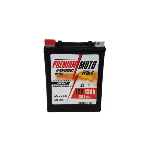 Akumulator Motocyklowy YP15-4/YTX14AH/YB14-A2/YB14-B2 12V 13Ah 250A Premium Moto Akumulator Motocyklowy YP15-4/YTX14AH/YB14-A2/YB14-B2 12V 13Ah 250A Premium Moto
