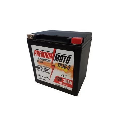 Akumulator Motocyklowy YP30-3/YTX30L/YIX30L 12V 30Ah 440A Premium Moto Akumulator Motocyklowy YP30-3/YTX30L/YIX30L 12V 30Ah 440A Premium Moto