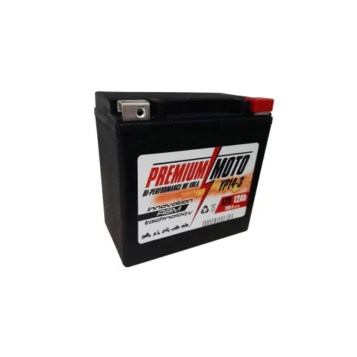 Akumulator Motocyklowy YP14-3/YTX14L 12V 12Ah 230A Premium Moto Akumulator Motocyklowy YP14-3/YTX14L 12V 12Ah 230A Premium Moto