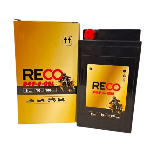 AKUMULATOR RECO B49-6-GEL 6V 10Ah 100A AKUMULATOR RECO B49-6-GEL 6V 10Ah 100A