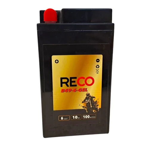 AKUMULATOR RECO B49-6-GEL 6V 10Ah 100A AKUMULATOR RECO B49-6-GEL 6V 10Ah 100A
