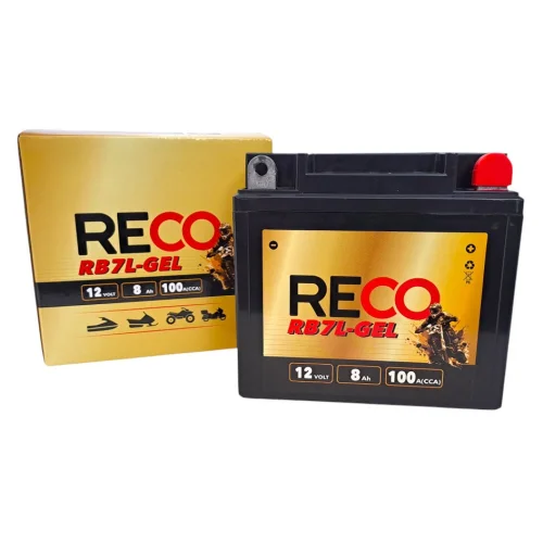 AKUMULATOR RECO RB7L-GEL 12V 8Ah 100A AKUMULATOR RECO RB7L-GEL 12V 8Ah 100A