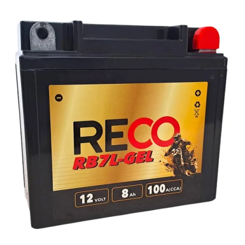 AKUMULATOR RECO RB7L-GEL 12V 8Ah 100A AKUMULATOR RECO RB7L-GEL 12V 8Ah 100A
