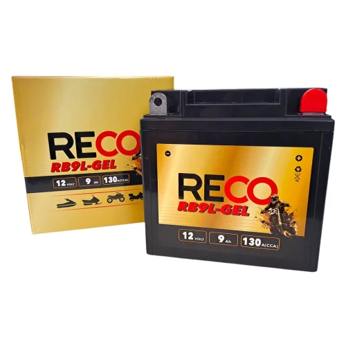AKUMULATOR RECO RB9L-GEL 12V 9Ah 130A AKUMULATOR RECO RB9L-GEL 12V 9Ah 130A