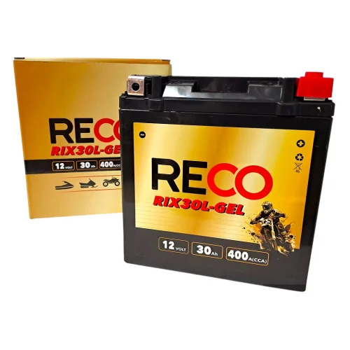 AKUMULATOR RECO RIX30L-GEL 12V 30Ah 400A AKUMULATOR RECO RIX30L-GEL 12V 30Ah 400A