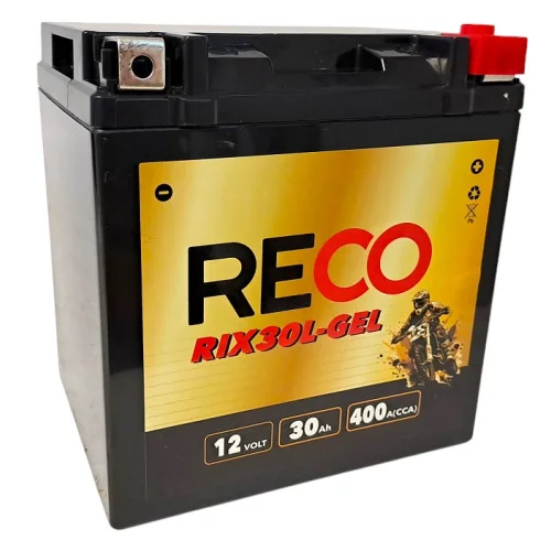 AKUMULATOR RECO RIX30L-GEL 12V 30Ah 400A AKUMULATOR RECO RIX30L-GEL 12V 30Ah 400A