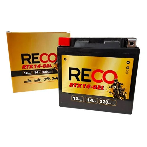 AKUMULATOR RECO RTX14-GEL 12V 14Ah 220A AKUMULATOR RECO RTX14-GEL 12V 14Ah 220A