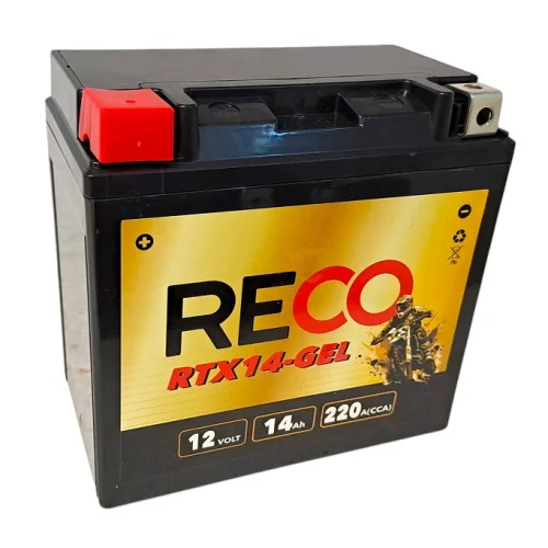 AKUMULATOR RECO RTX14-GEL 12V 14Ah 220A AKUMULATOR RECO RTX14-GEL 12V 14Ah 220A