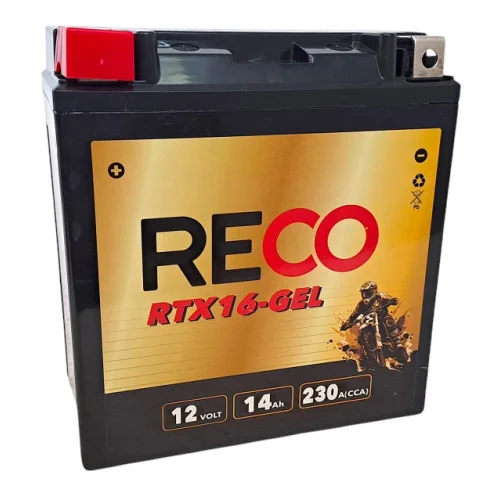 AKUMULATOR RECO RTX16-GEL 12V 14Ah 230A AKUMULATOR RECO RTX16-GEL 12V 14Ah 230A
