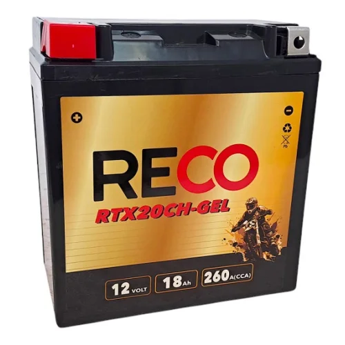 AKUMULATOR RECO RTX20CH-GEL 12V 18Ah 260A