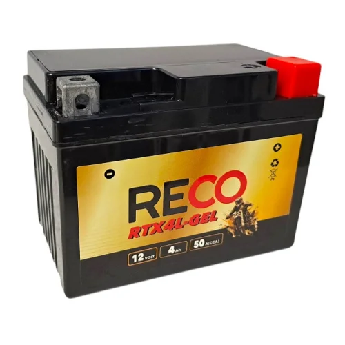 AKUMULATOR RECO RTX4L-GEL 12V 4Ah 50A AKUMULATOR RECO RTX4L-GEL 12V 4Ah 50A