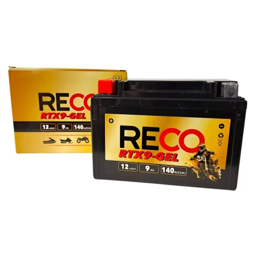 AKUMULATOR RECO RTX9-GEL 12V 9Ah 140A AKUMULATOR RECO RTX9-GEL 12V 9Ah 140A