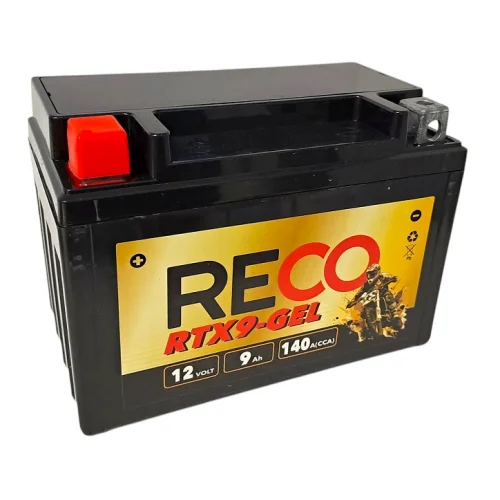 AKUMULATOR RECO RTX9-GEL 12V 9Ah 140A AKUMULATOR RECO RTX9-GEL 12V 9Ah 140A