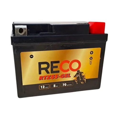 AKUMULATOR RECO RTZ5S-GEL 12V 5Ah 70A AKUMULATOR RECO RTZ5S-GEL 12V 5Ah 70A