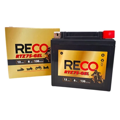 AKUMULATOR RECO RTZ7S-GEL 12V 6Ah 130A AKUMULATOR RECO RTZ7S-GEL 12V 6Ah 130A
