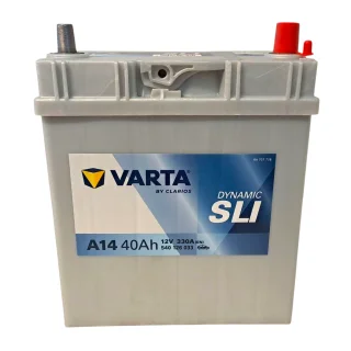 AKUMULATOR VARTA BLUE 40AH 330A PRAWY+ (JAP) (CIENKI)