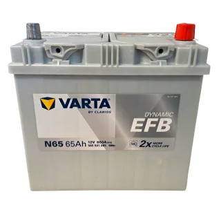 AKUMULATOR VARTA BLUE EFB 65AH 650A JAP P+