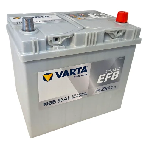 AKUMULATOR VARTA BLUE EFB 65AH 650A JAP P+