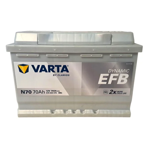 AKUMULATOR VARTA BLUE EFB 70AH 760A