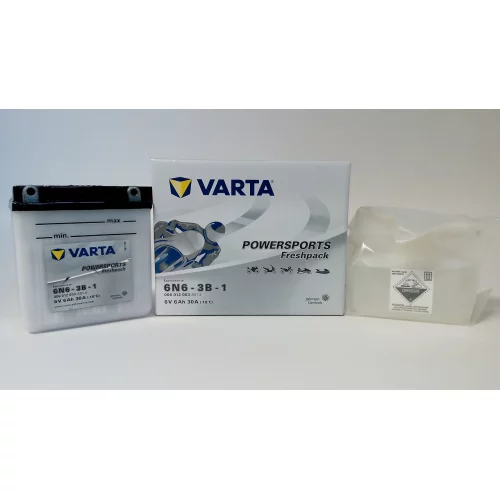 AKUMULATOR VARTA MOTOCYKLOWY 6N6-3B-1 6V 6AH 30A