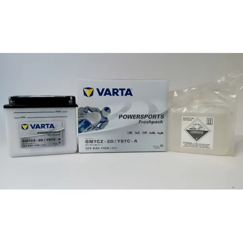 AKUMULATOR VARTA MOTOCYKLOWY YB7C-A 12V 8AH 110A
