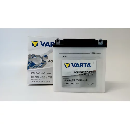 AKUMULATOR VARTA MOTOCYKLOWY 12N9-3B/YB9L-B 12V 9AH 85A